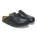 Birkenstock Σαμπό Boston Pro Black Δερμάτινο Αντιολισθητικό