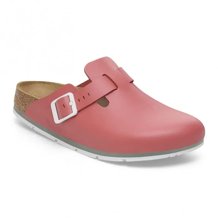 Birkenstock Σαμπό Boston Pro Mars Red Δερμάτινο Αντιολισθητικό