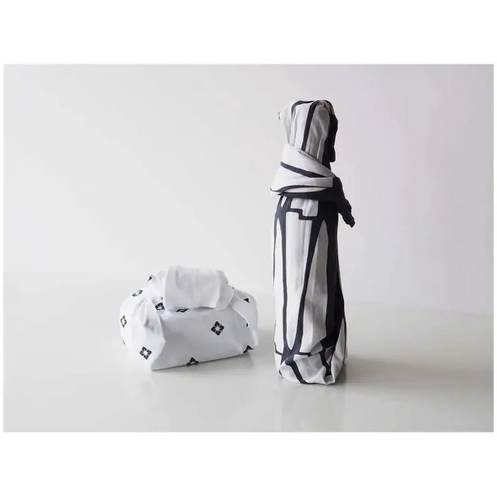 Παραδοσιακή ιαπωνική πετσέτα (Tenugui) μπλε - λευκή 86 x 35 εκατ.