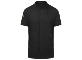 Σακάκι σεφ με κοντό μανίκι μαύρο συνθετικό Green-Generation