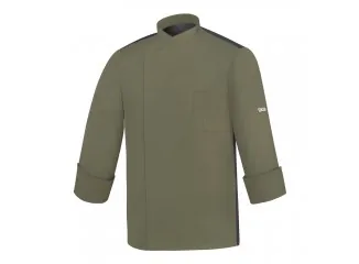 Unisex Σακάκι Σεφ με Τρουκ Αεριζόμενη Πλάτη Πράσινο Ελίας