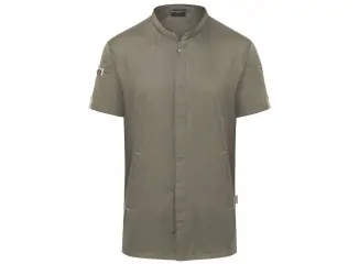 Karlowsky Σακάκι σεφ με κοντό μανίκι πράσινο-γκρι συνθετικό Green-Generation