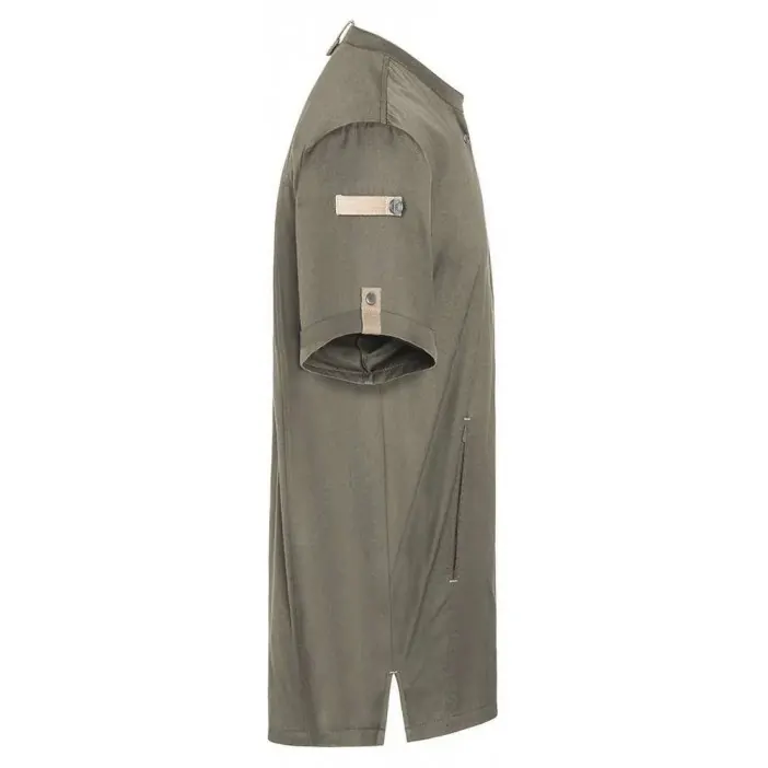 Karlowsky Σακάκι σεφ με κοντό μανίκι πράσινο-γκρι συνθετικό Green-Generation