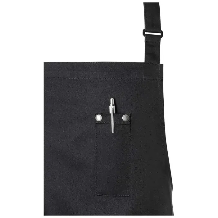 Karlowsky Ποδιά ολόσωμη ρυθμιζόμενη μαύρη συνθετική Rock Chef Stage2