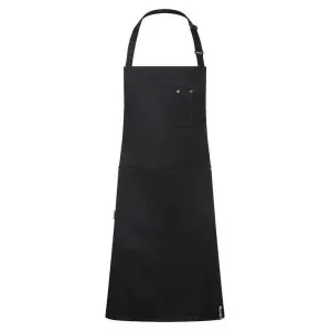 Karlowsky Ποδιά ολόσωμη ρυθμιζόμενη μαύρη συνθετική Rock Chef Stage2