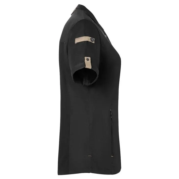 Karlowsky Σακάκι σεφ γυναικείο με κοντό μανίκι μαύρο συνθετικό Green-Generation