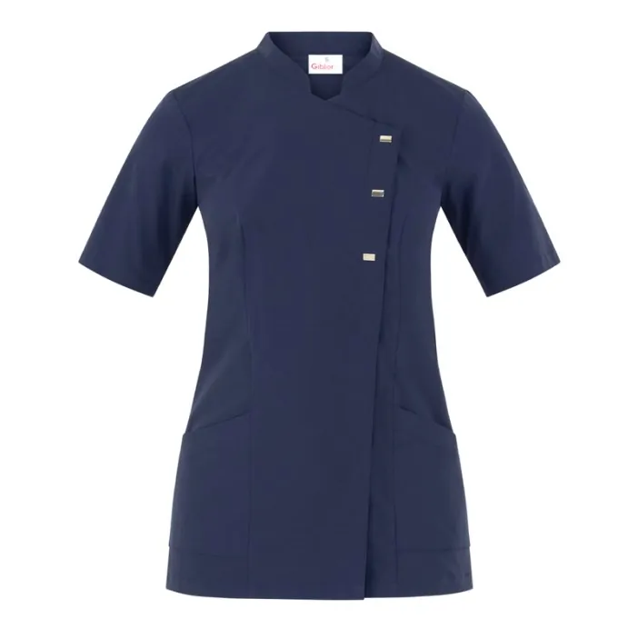 Giblors Γυναικείο Σακάκι Σεφ Greta Slim Fit Σκούρο Μπλε