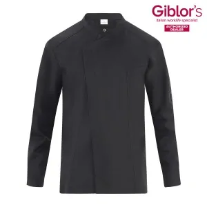 Giblors Σακάκι Σεφ Edwin Tencel Slim Fit Μαύρο