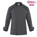 Giblors Αντιβακτηριακό Σακάκι Σεφ Lauro G-TECH PRO Slim Fit Γκρι