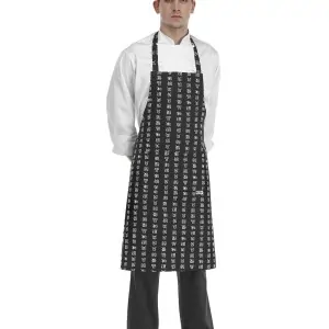 Ποδιά σεφ ολόσωμη σχέδιο Chen-da 100% βαμβάκι 90x70 cm