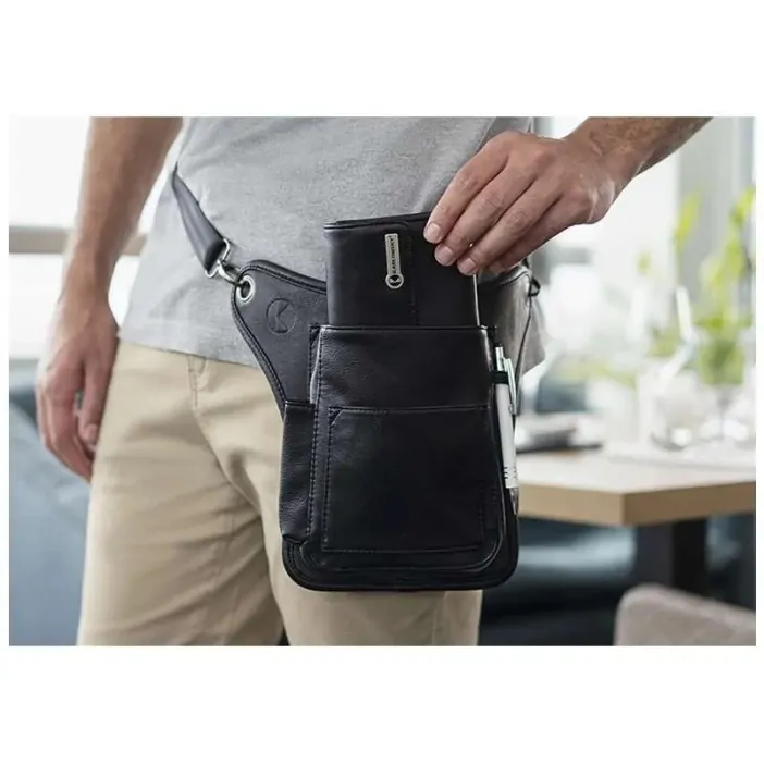 KARLOWSKY ΜΑΥΡΟ Πορτοφόλι Σερβιτόρου Συνθετικό 19 x11.5 εκατ.