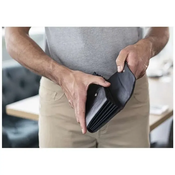 KARLOWSKY ΜΑΥΡΟ Πορτοφόλι Σερβιτόρου Συνθετικό 19 x11.5 εκατ.