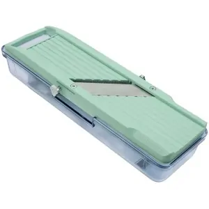 Benriner Μαντολίνο ρυθμιζόμενο με 3 λεπίδες Julienne και δοχείο Classic