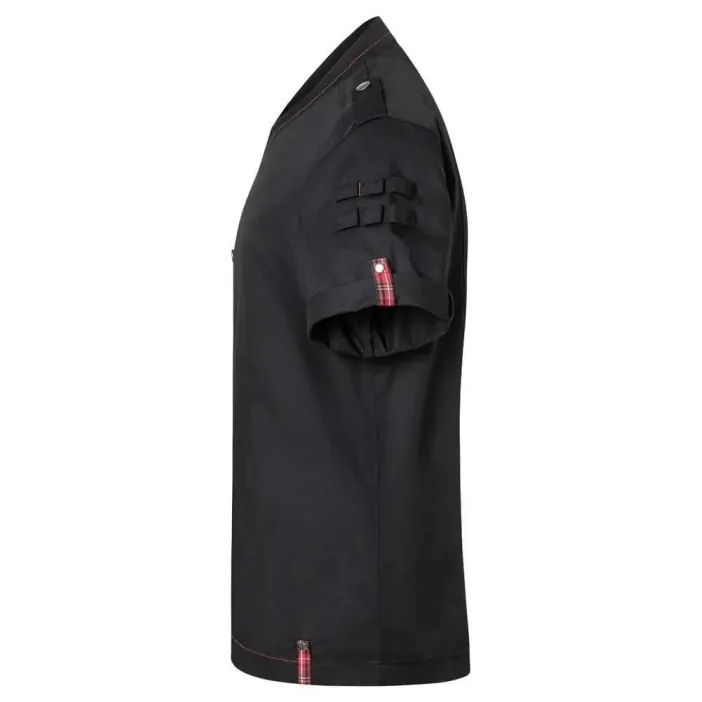 Σακάκι σεφ με κοντό μανίκι μαύρο συνθετικό Rock Chef Stage2