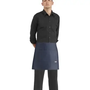 EgoChef Ποδιά Σερβιτόρου Μπλε Τζιν 40x70 cm 100% Βαμβάκι