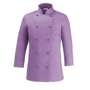 EgoChef Γυναικείο Σακάκι Μαγειρικής Lady με Κουμπιά 100% Βαμβάκι Λιλά