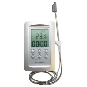 Θερμόμετρο AllafrancE Φούρνου Ψηφιακό με Καλώδιο & Χρονόμετρο από -50°C έως +300°C