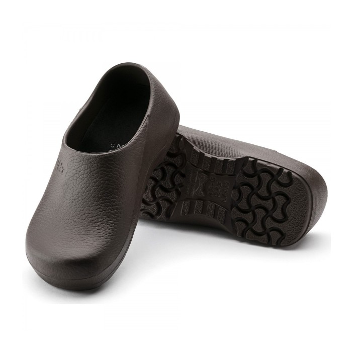 Πιστοποιημένο Σαμπό Profi Birki Birkenstock Αντιολισθητικό Καφέ που Απολυμαίνεται με Κλειστή Φτέρνα