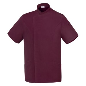 EgoChef Σακάκι Unisex GEORGE με Κοντά Μανίκια Μπορντό