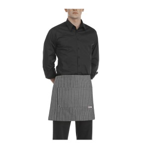 EgoChef Ποδιά Σερβιτόρου Γκρι Ριγέ 40x70 cm Ego Chef