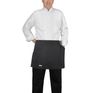 Ποδιά Barman Egochef με Πλαϊνές Τσέπες 70x40 cm Μαύρη