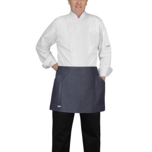 Ποδιά Barman Egochef με Πλαϊνές Τσέπες 70x40 cm Jean Blue