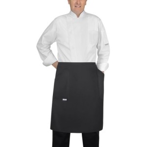 Ποδιά Μέσης Egochef με Πλαϊνές Τσέπες 70x70 cm Μαύρη