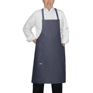 Ποδιά Egochef με Πλαϊνές Τσέπες 70x90 cm Jean Blue