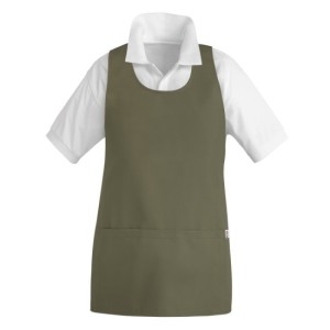 Poncho Egochef  με μεγάλο τσεπάκι One Size Λαδί