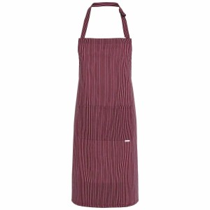 Ποδιά Ολόσωμη Ρυθμιζόμενη Carlo Μπορντό Ριγέ Βαμβακερή Karlowsky