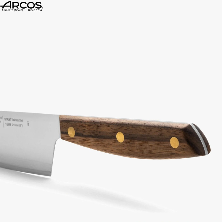 Επαγγελματικό Μαχαίρι Chef Nordika με Λαβή από Ξύλο Καρυδιάς 21cm