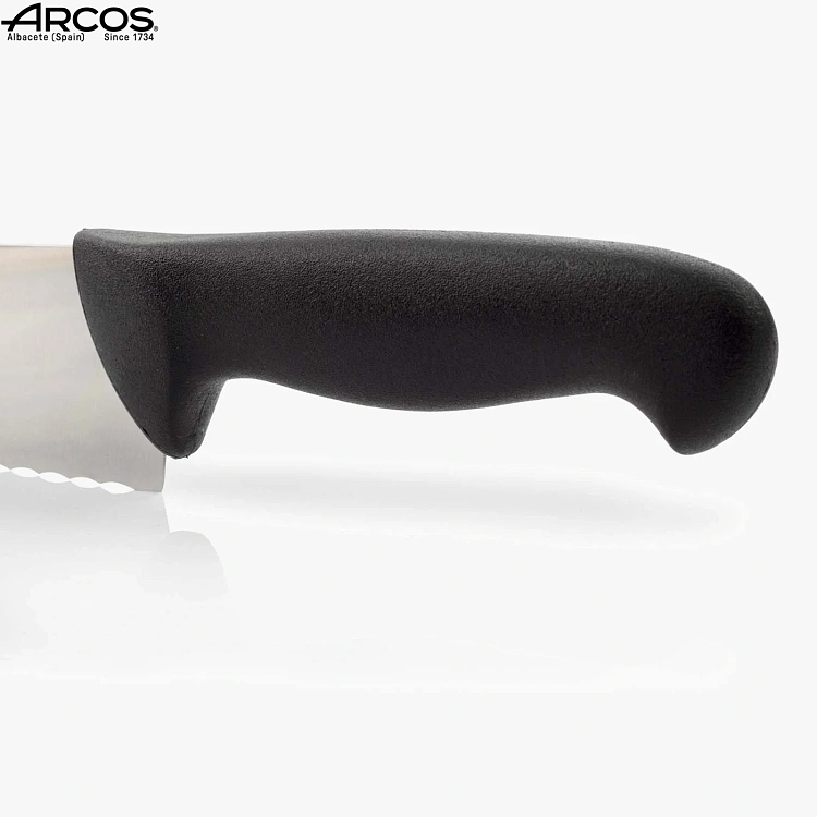Μαχαίρι Chef 2900 Φαρδύ Οδοντωτό με Μαύρη Λαβή 20cm