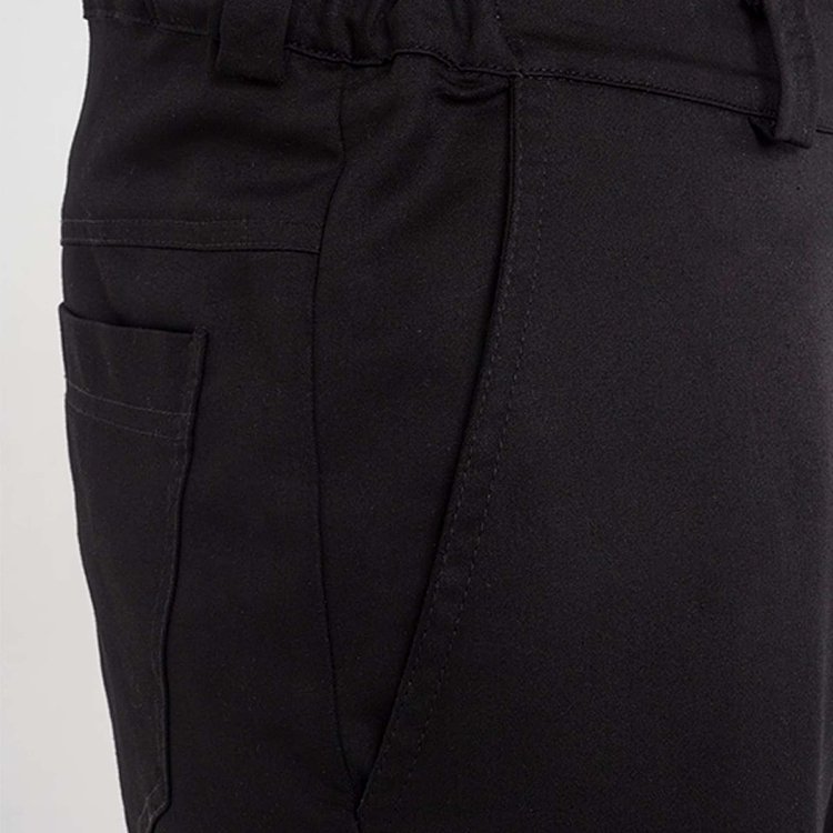 Παντελόνι Εργασίας Slim Fit με Φερμουάρ Darko Μαύρο