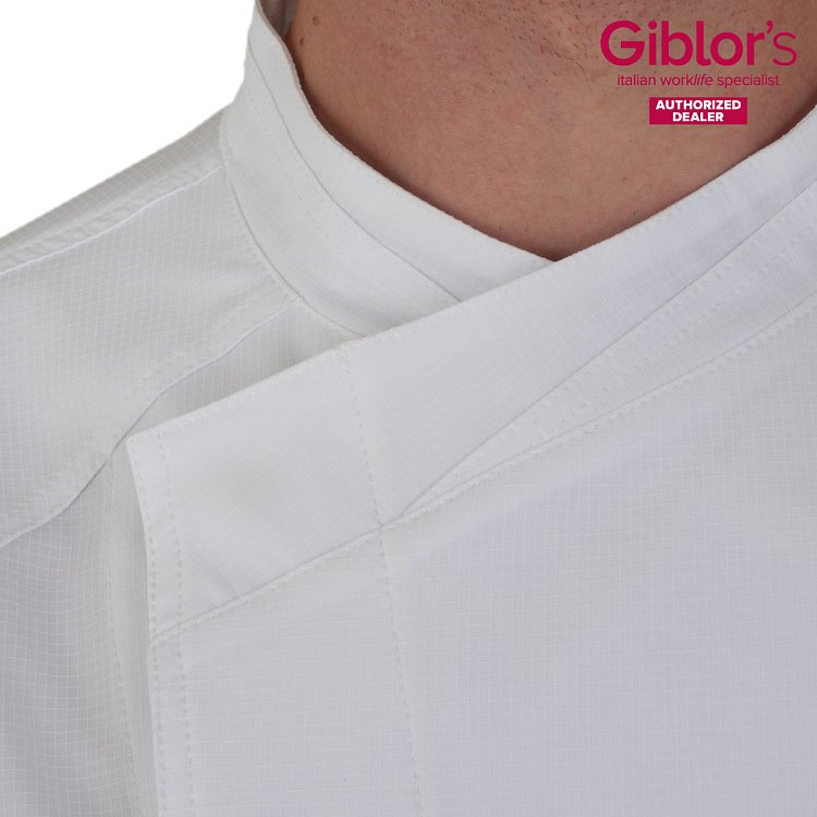 Σακάκι Σεφ Aron Λευκό Slim Fit - Τεχνολογία Sorona® 24P08G402