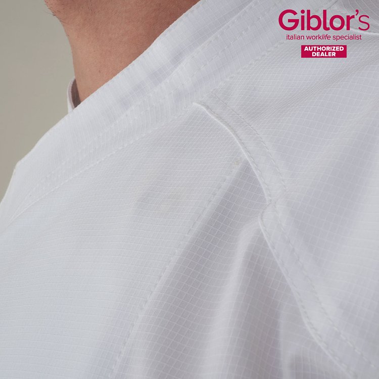 Σακάκι Σεφ Aron Λευκό Slim Fit - Τεχνολογία Sorona® 24P08G402