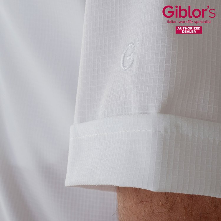 Σακάκι Σεφ Aron Λευκό Slim Fit - Τεχνολογία Sorona® 24P08G402