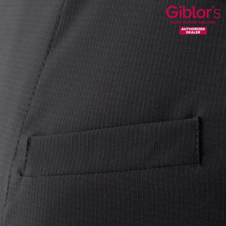 Σακάκι Σεφ Aron Μαύρο Slim Fit - Τεχνολογία Sorona® 24P08G402
