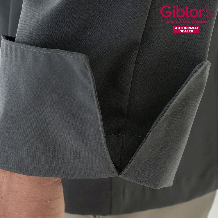 Σακάκι Σεφ Giorgio Slim Fit Γκρι Τεχνολογία Sorona® 24P08G961