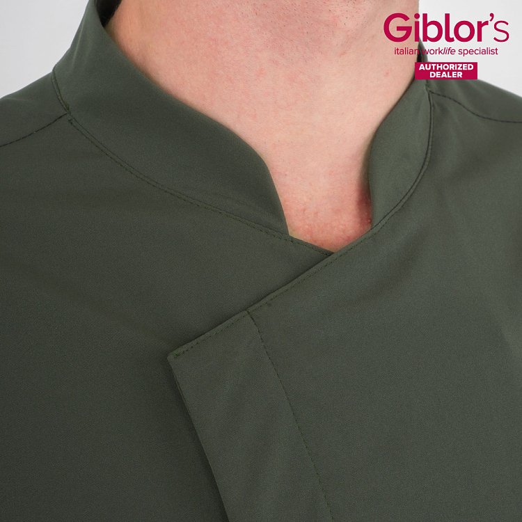 Σακάκι Σεφ Giorgio Slim Fit Χακί Τεχνολογία Sorona® 24P08G961