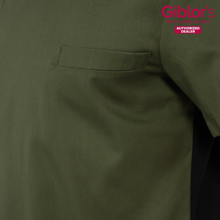 Σακάκι Σεφ Federico Slim Fit Χακί - Από Ελαφριά Ποπλίνα 25P08G393