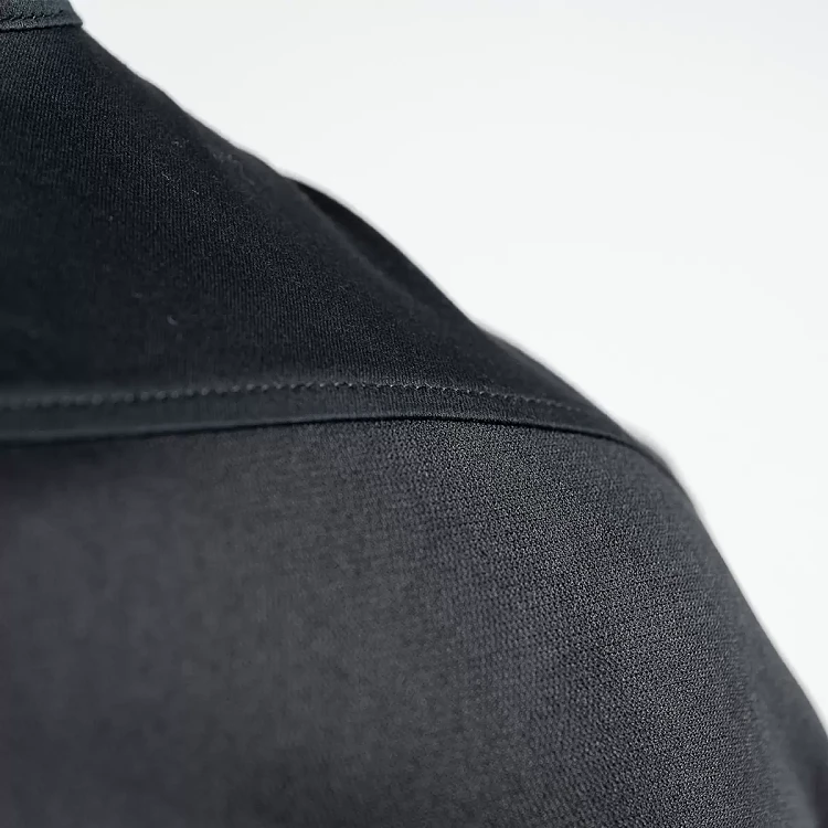 Σακάκι Σεφ Leonardo Μαύρο Slim Fit Με Όψη Λινού 25P08G433