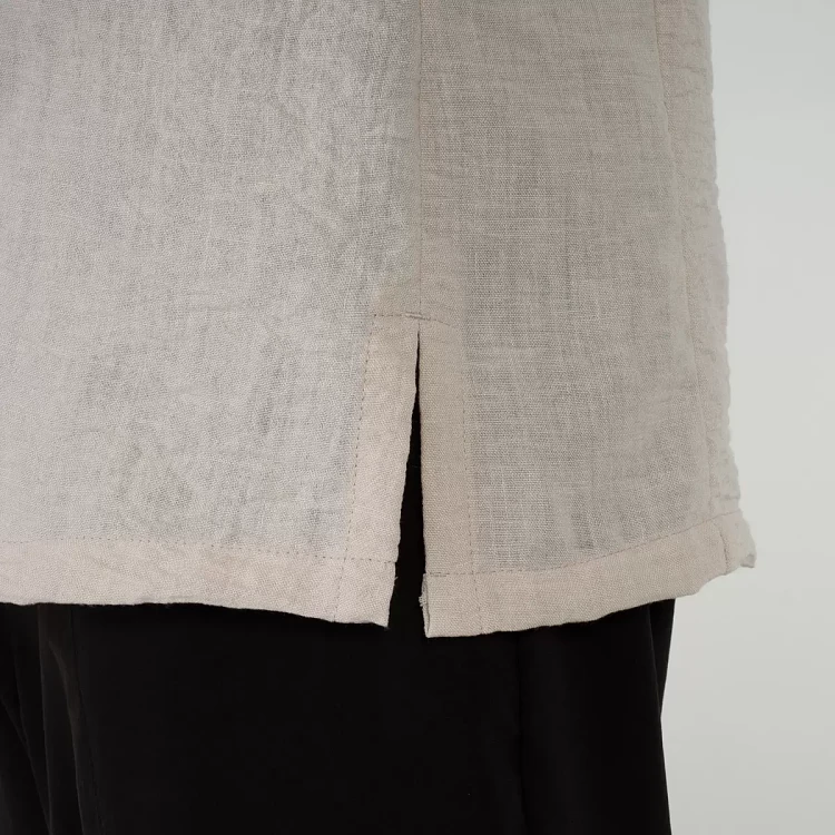 Σακάκι Σεφ Leonardo Μπεζ Slim Fit Με Όψη Λινού 25P08G433-073