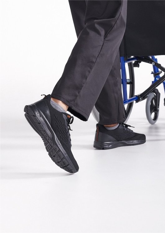 BREELITE Επαγγελματικά Sneakers για Ορθοστασία Aντιολισθητικά Μαύρο