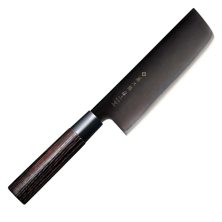 Μαχαίρι Nakiri 16.5 εκατ. με λαβή καστανιάς Black Zen