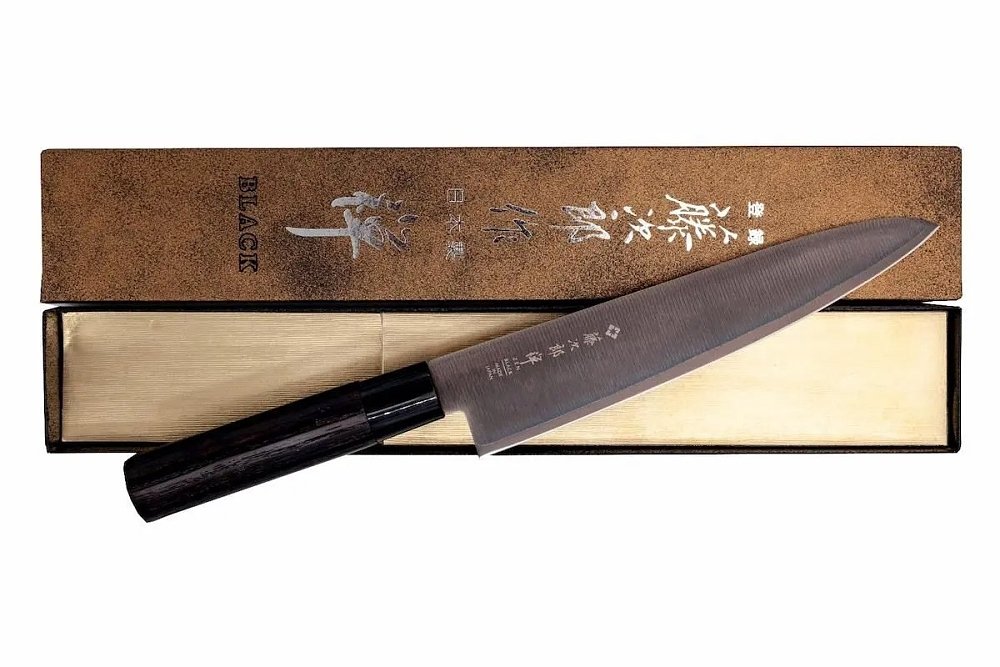 Μαχαίρι Nakiri 16.5 εκατ. με λαβή καστανιάς Black Zen