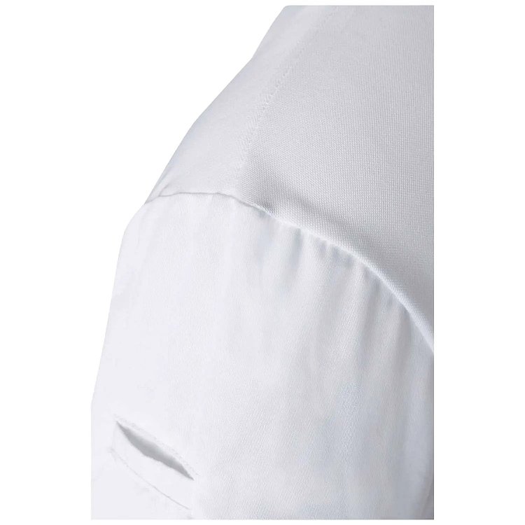 Μπλούζα Σεφ με Κοντό Μανίκι Λευκή Συνθετική Performance