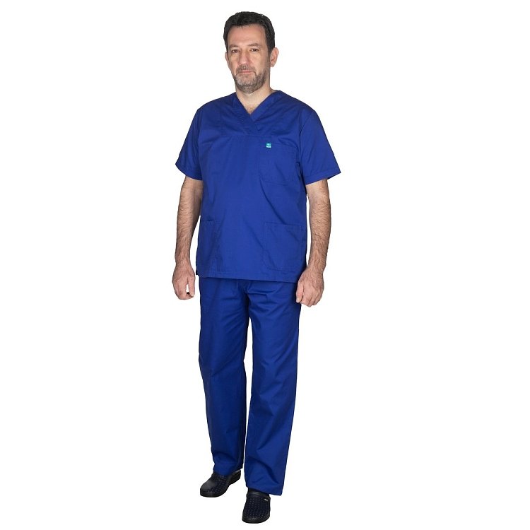Unisex Σετ Ιατρική Στολή - Scrub Μπλε