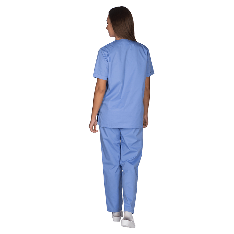 Unisex Σετ Ιατρική Στολή - Scrub Σιέλ