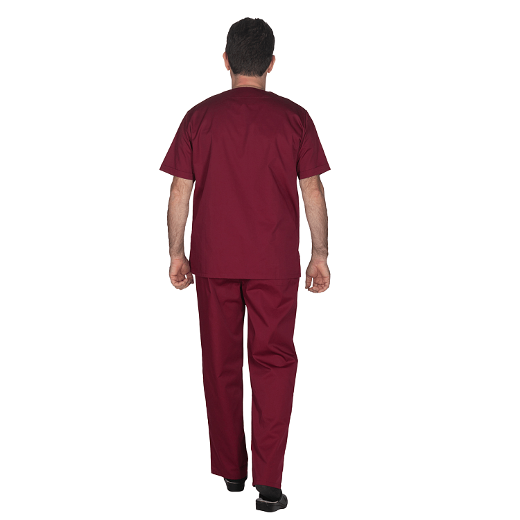 Unisex Σετ Ιατρική Στολή - Scrub Μπορντό