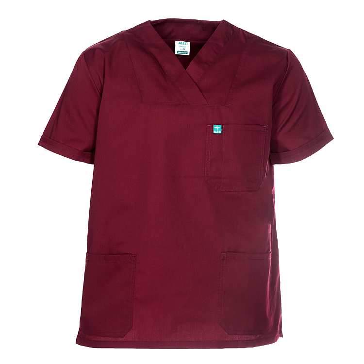 Unisex Σετ Ιατρική Στολή - Scrub Μπορντό
